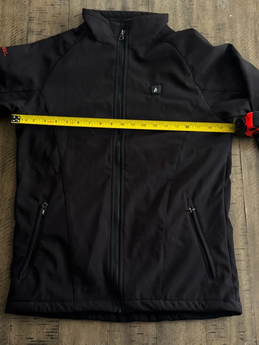 Actionheat Men's Black Windbreaker Jacket with Stand Collar